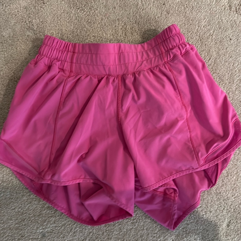 Pink Lululemon shorts.